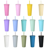 22oz Acrylic Insulated Tumbler with Lid
